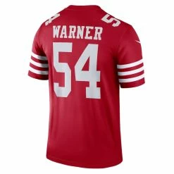 Men's San Francisco 49ers Fred Warner Nike Scarlet Legend Jersey -Nike Sales mens nike fred warner scarlet san francisco 49ers legend jersey pi4482000 altimages ff 4482931 4f1d1eaf33b635014c92alt3 full