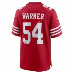 Men's San Francisco 49ers Fred Warner Nike Scarlet Player Game Jersey -Nike Sales mens nike fred warner scarlet san francisco 49ers player game jersey pi4825000 altimages ff 4825897 2d53064ee09f3c34dfe4alt3 full