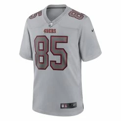 Men's San Francisco 49ers George Kittle Nike Gray Atmosphere Fashion Game Jersey -Nike Sales mens nike george kittle gray san francisco 49ers atmosphere fashion game jersey pi4570000 altimages ff 4570070 bd9c03008d2b9c6cc910alt2 full