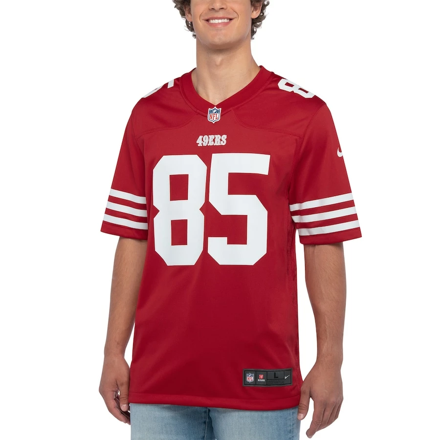 Men's San Francisco 49ers George Kittle Nike Scarlet Player Game Jersey 5 Men's San Francisco 49ers George Kittle Nike Scarlet Player Game Jersey - Image 5