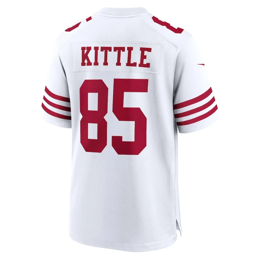 Men's San Francisco 49ers George Kittle Nike White Player Game Jersey 4 Men's San Francisco 49ers George Kittle Nike White Player Game Jersey - Image 4