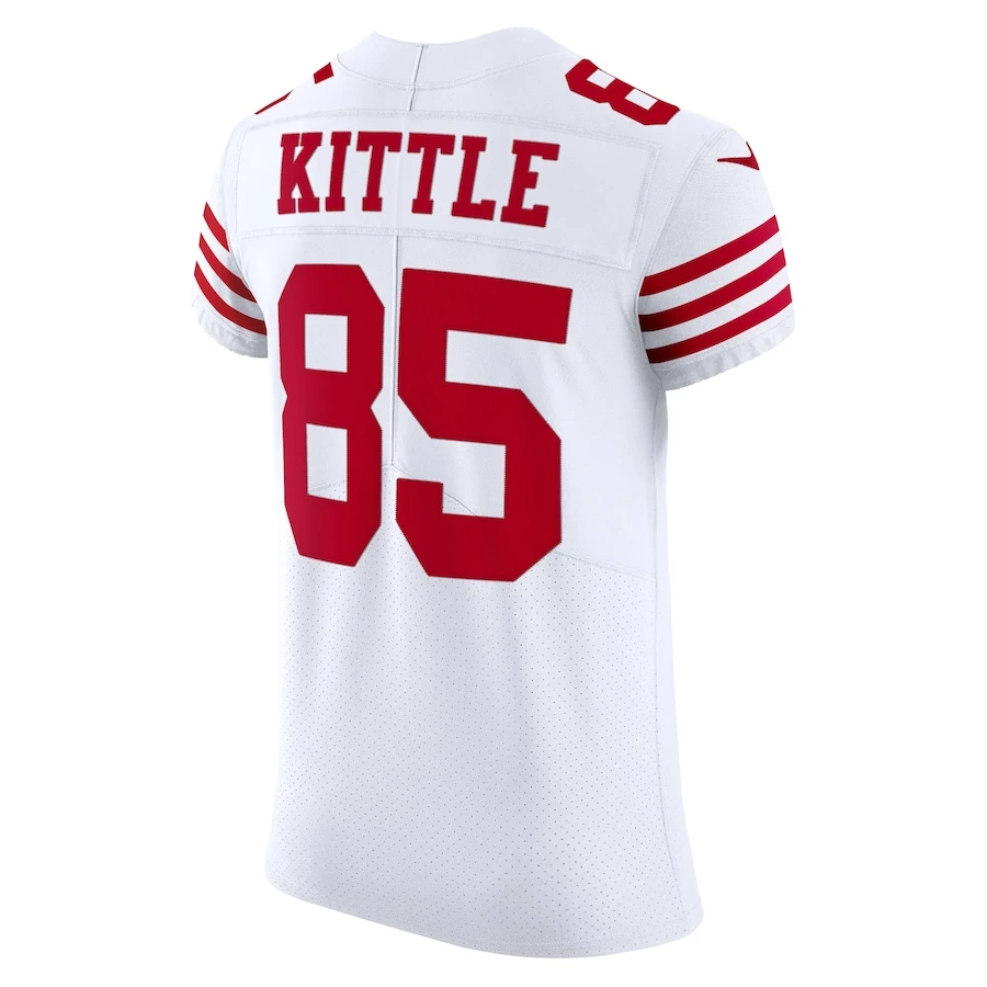 Men's San Francisco 49ers George Kittle Nike White Vapor Elite Jersey 4 Men's San Francisco 49ers George Kittle Nike White Vapor Elite Jersey - Image 4