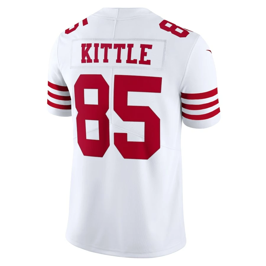 Men's San Francisco 49ers George Kittle Nike White Vapor Limited Jersey 4 Men's San Francisco 49ers George Kittle Nike White Vapor Limited Jersey - Image 4