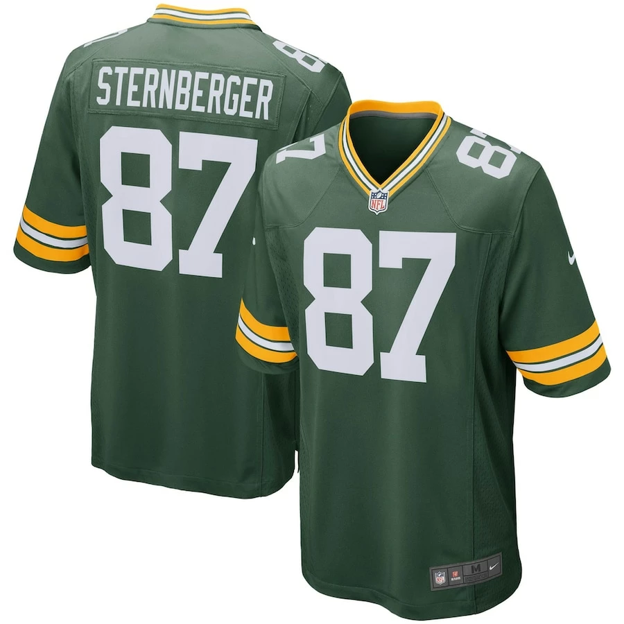 Men's Green Bay Packers Jace Sternberger Nike Green Game Player Jersey 2 Men's Green Bay Packers Jace Sternberger Nike Green Game Player Jersey - Image 2