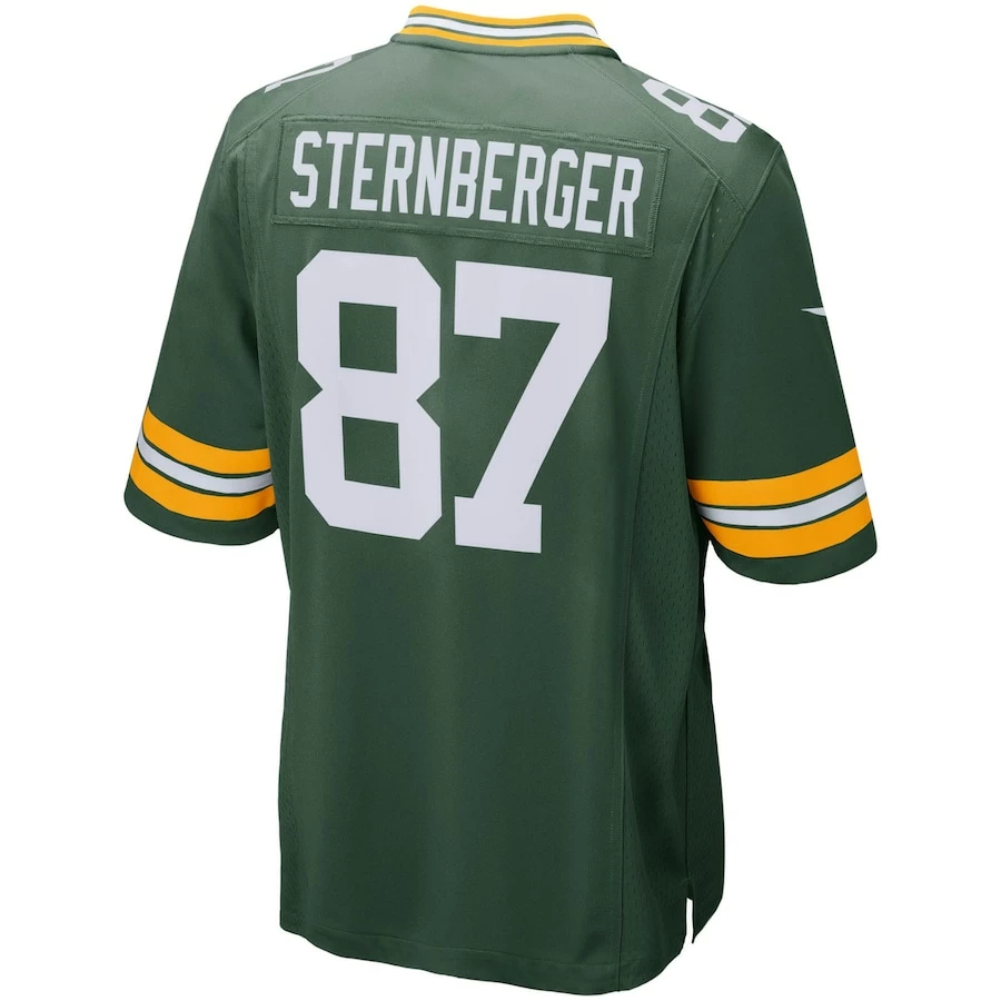 Men's Green Bay Packers Jace Sternberger Nike Green Game Player Jersey 4 Men's Green Bay Packers Jace Sternberger Nike Green Game Player Jersey - Image 4