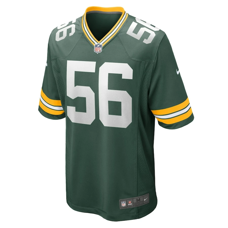 Men's Green Bay Packers Jack Coco Nike Green Game Player Jersey 3 Men's Green Bay Packers Jack Coco Nike Green Game Player Jersey - Image 3