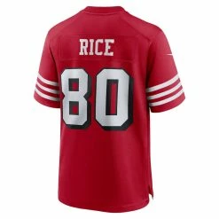 Men's San Francisco 49ers Jerry Rice Nike Scarlet Retired Alternate Game Jersey -Nike Sales mens nike jerry rice scarlet san francisco 49ers retired alternate game jersey pi4768000 altimages ff 4768476 268ee2bbab2c589657d1alt3 full