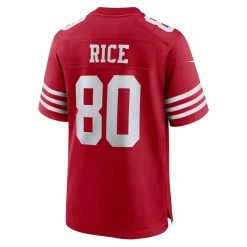 Men's San Francisco 49ers Jerry Rice Nike Scarlet Retired Game Player Jersey -Nike Sales mens nike jerry rice scarlet san francisco 49ers retired game player jersey pi4482000 altimages ff 4482882 2f93d84b5c161196b606alt3 full
