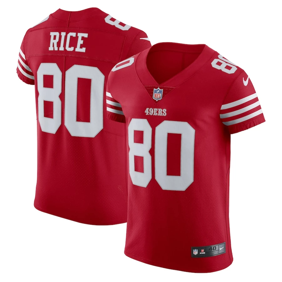 Men's San Francisco 49ers Jerry Rice Nike Scarlet Vapor Elite Retired Player Jersey 1 Men's San Francisco 49ers Jerry Rice Nike Scarlet Vapor Elite Retired Player Jersey