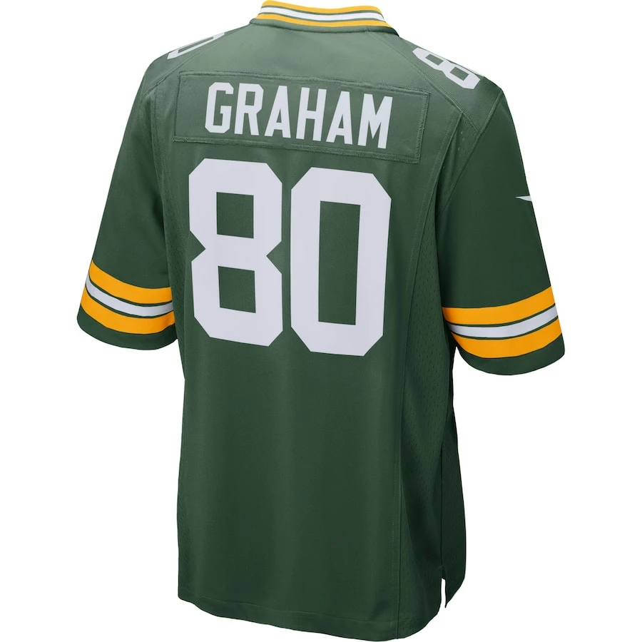 Men's Green Bay Packers Jimmy Graham Nike Green Game Jersey 4 Men's Green Bay Packers Jimmy Graham Nike Green Game Jersey - Image 4