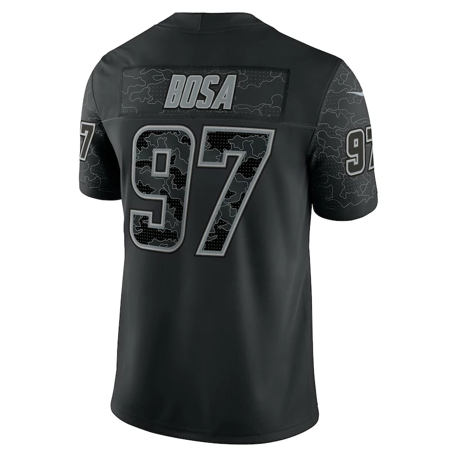 Men's Los Angeles Chargers Joey Bosa Nike Black RFLCTV Limited Jersey 6 Men's Los Angeles Chargers Joey Bosa Nike Black RFLCTV Limited Jersey - Image 6