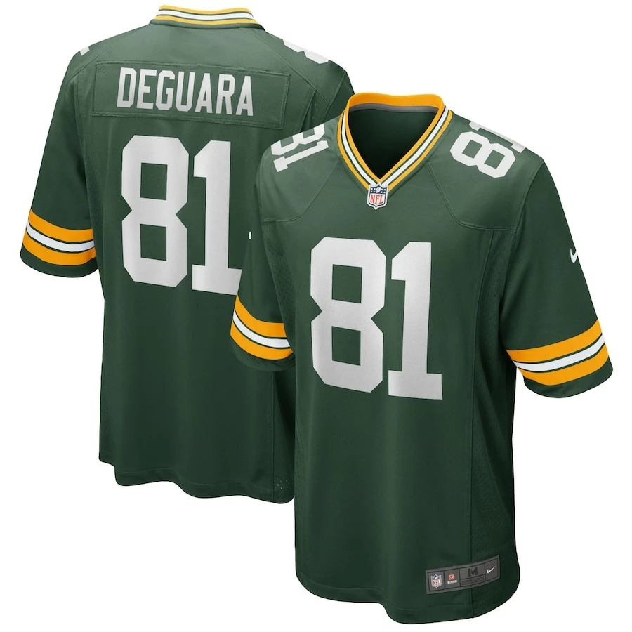 Men's Green Bay Packers Josiah Deguara Nike Green Player Game Jersey 2 Men's Green Bay Packers Josiah Deguara Nike Green Player Game Jersey - Image 2