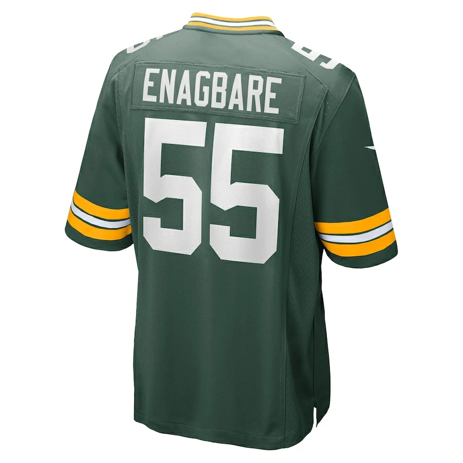 Men's Green Bay Packers Kingsley Enagbare Nike Green Game Player Jersey 4 Men's Green Bay Packers Kingsley Enagbare Nike Green Game Player Jersey - Image 4
