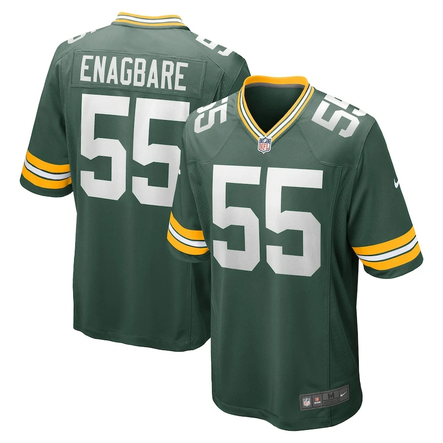 Men's Green Bay Packers Kingsley Enagbare Nike Green Game Player Jersey 1 Men's Green Bay Packers Kingsley Enagbare Nike Green Game Player Jersey