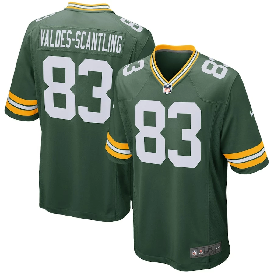 Men's Green Bay Packers Marquez Valdes-Scantling Nike Green Game Player Jersey 2 Men's Green Bay Packers Marquez Valdes-Scantling Nike Green Game Player Jersey - Image 2