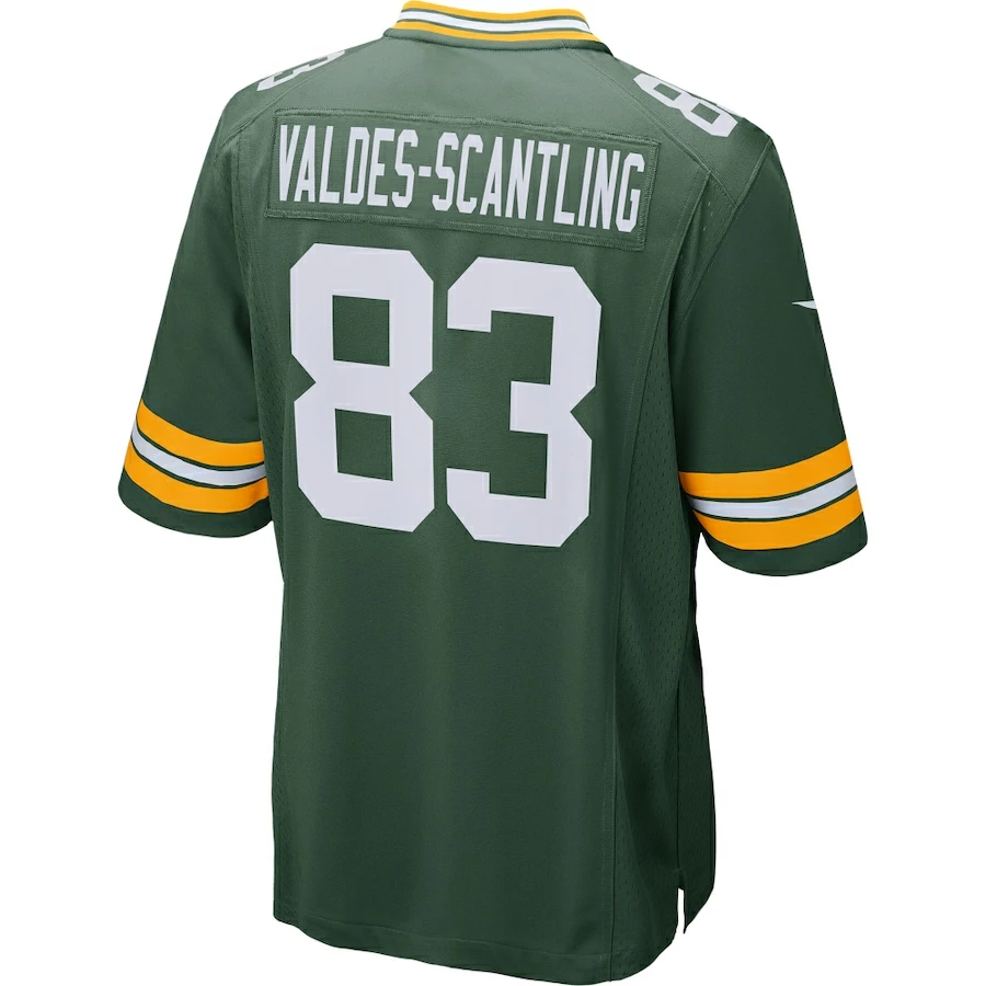 Men's Green Bay Packers Marquez Valdes-Scantling Nike Green Game Player Jersey 4 Men's Green Bay Packers Marquez Valdes-Scantling Nike Green Game Player Jersey - Image 4