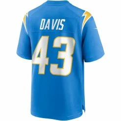 Men's Los Angeles Chargers Michael Davis Nike Powder Blue Game Jersey -Nike Sales mens nike michael davis powder blue los angeles chargers game jersey pi4018000 altimages ff 4018632 642e2c5acd965a387c95alt3 full