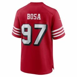 Men's San Francisco 49ers Nick Bosa Nike Scarlet Alternate Game Jersey -Nike Sales mens nike nick bosa scarlet san francisco 49ers alternate game jersey pi4768000 altimages ff 4768480 f88ddf7c200a0aaef505alt3 full