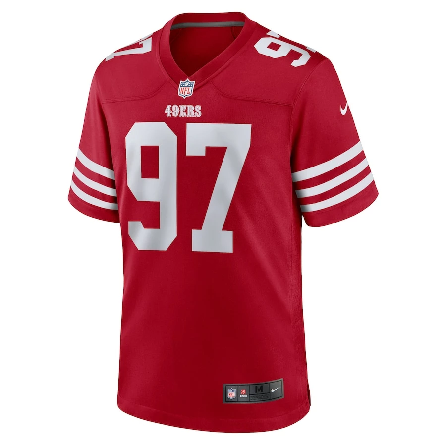 Men's San Francisco 49ers Nick Bosa Nike Scarlet Player Game Jersey 3 Men's San Francisco 49ers Nick Bosa Nike Scarlet Player Game Jersey - Image 3