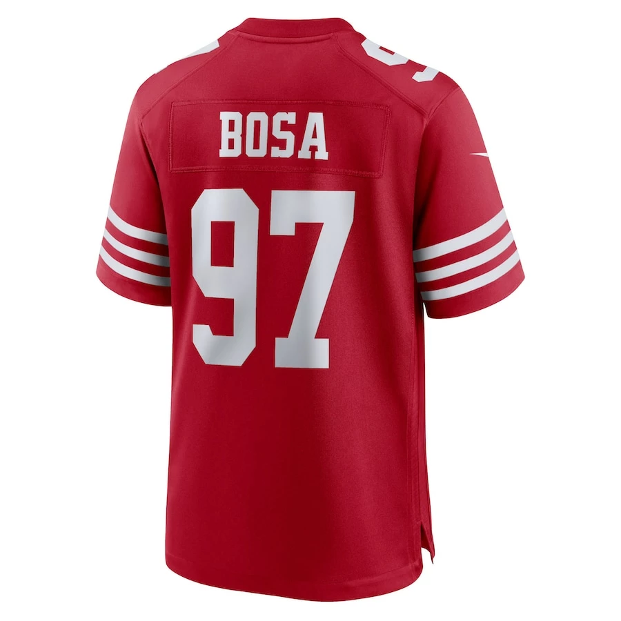 Men's San Francisco 49ers Nick Bosa Nike Scarlet Player Game Jersey 4 Men's San Francisco 49ers Nick Bosa Nike Scarlet Player Game Jersey - Image 4