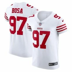 Men's San Francisco 49ers Nick Bosa Nike White Vapor Elite Jersey