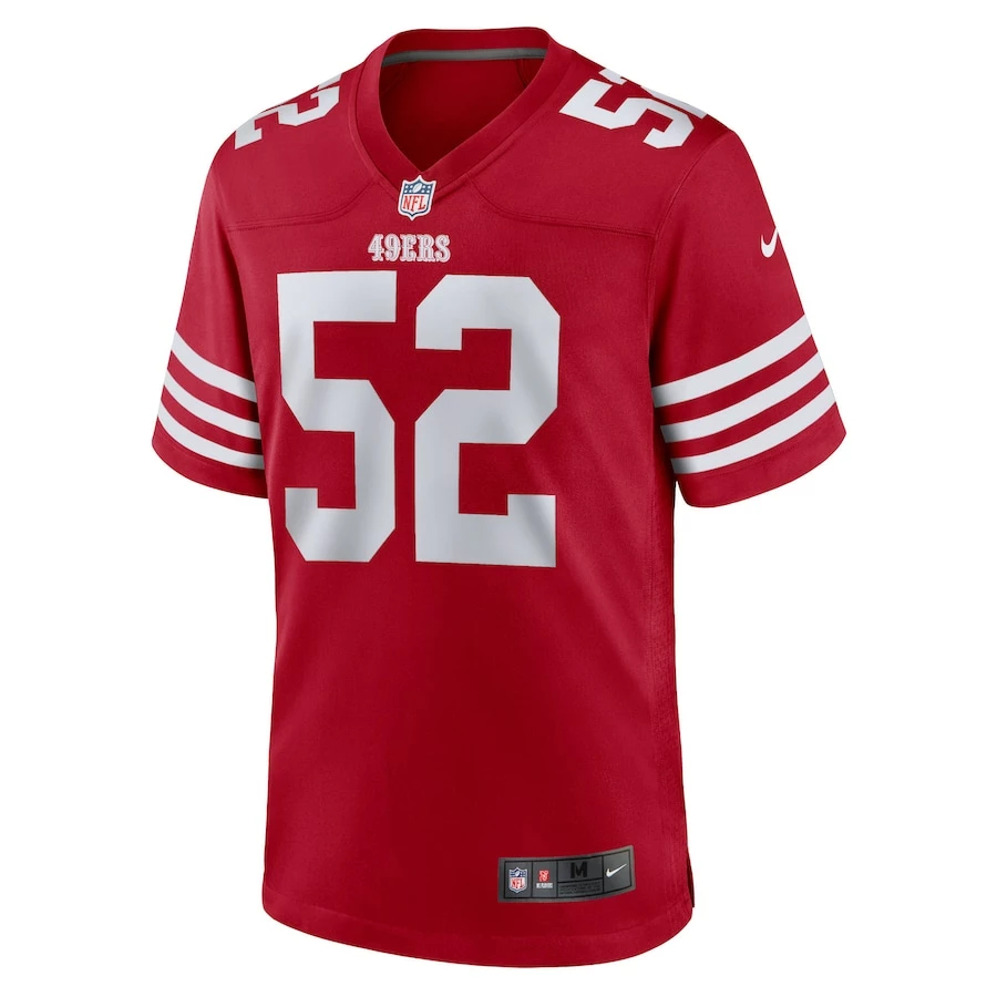 Men's San Francisco 49ers Patrick Willis Nike Scarlet Retired Player Game Jersey 3 Men's San Francisco 49ers Patrick Willis Nike Scarlet Retired Player Game Jersey - Image 3