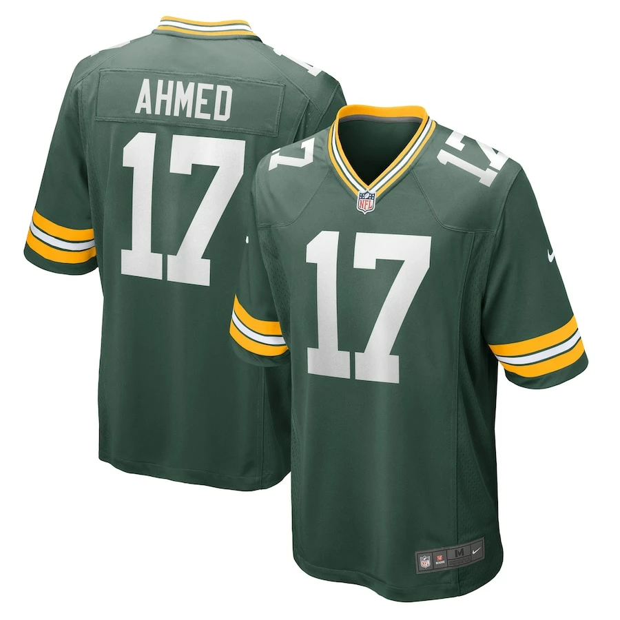 Men's Green Bay Packers Ramiz Ahmed Nike Green Home Game Player Jersey 1 Men's Green Bay Packers Ramiz Ahmed Nike Green Home Game Player Jersey