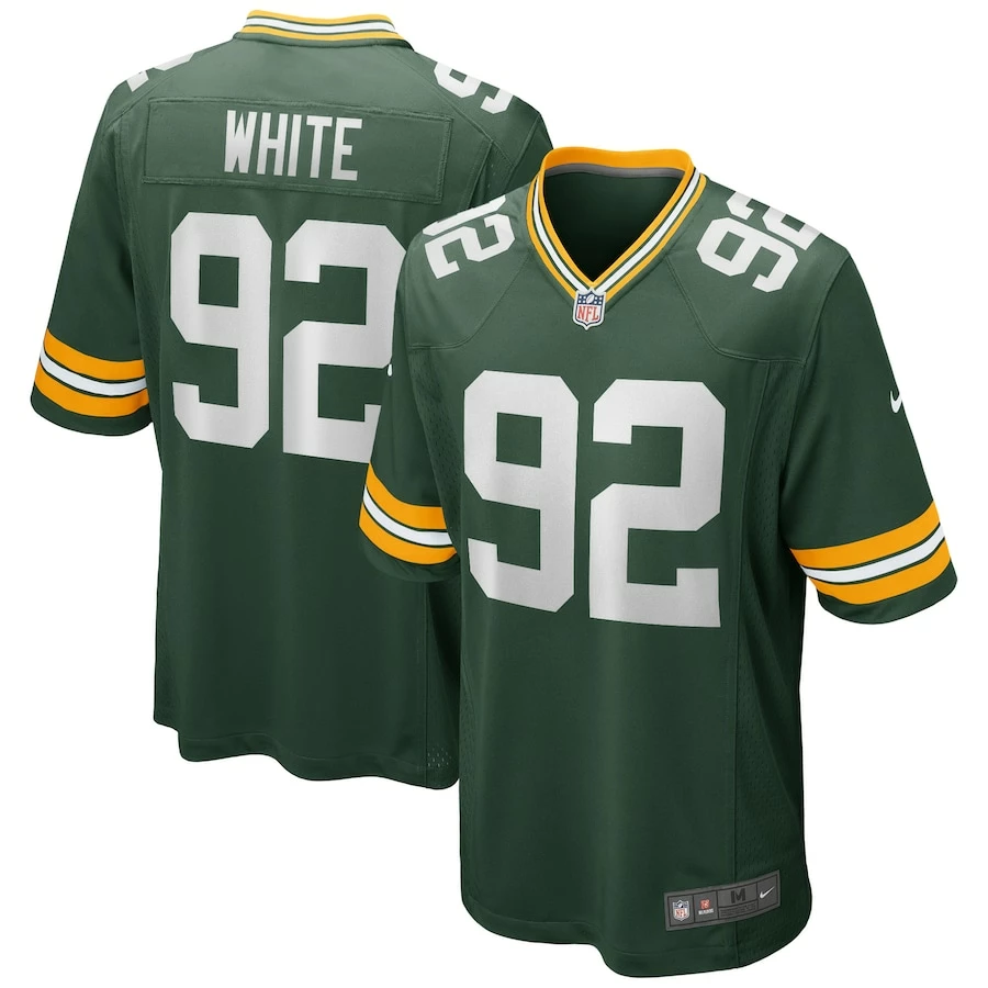 Men's Green Bay Packers Reggie White Nike Green Game Retired Player Jersey 2 Men's Green Bay Packers Reggie White Nike Green Game Retired Player Jersey - Image 2