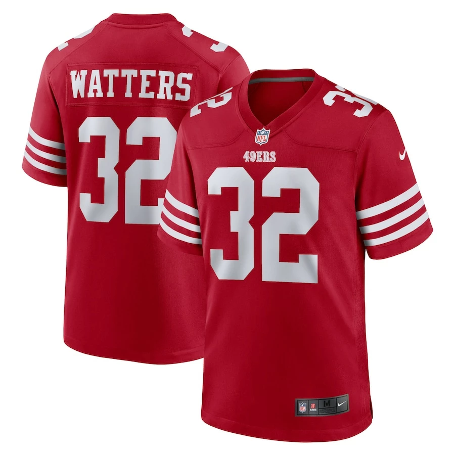 Men's San Francisco 49ers Ricky Watters Nike Scarlet Retired Player Game Jersey 1 Men's San Francisco 49ers Ricky Watters Nike Scarlet Retired Player Game Jersey