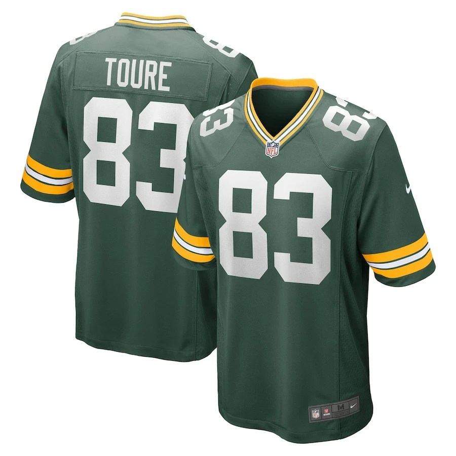 Men's Green Bay Packers Samori Toure Nike Green Game Player Jersey 2 Men's Green Bay Packers Samori Toure Nike Green Game Player Jersey - Image 2