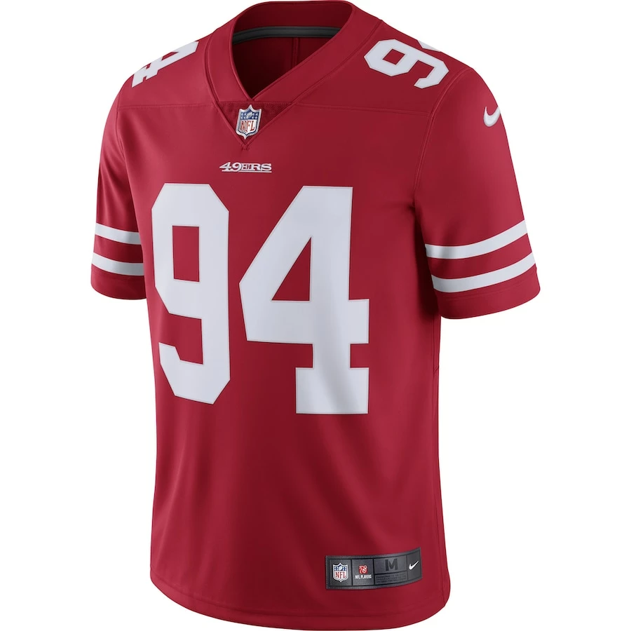 Men's San Francisco 49ers Solomon Thomas Nike Scarlet Vapor Untouchable Limited Jersey 3 Men's San Francisco 49ers Solomon Thomas Nike Scarlet Vapor Untouchable Limited Jersey - Image 3