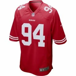 Men's San Francisco 49ers Solomon Thomas Nike Scarlet Player Game Jersey -Nike Sales mens nike solomon thomas scarlet san francisco 49ers player game jersey pi3238000 altimages ff 3238547alt2 full