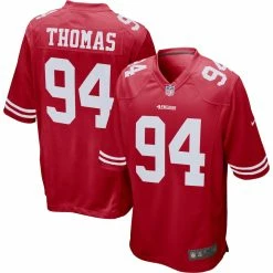 Men's San Francisco 49ers Solomon Thomas Nike Scarlet Player Game Jersey