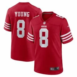 Men's San Francisco 49ers Steve Young Nike Scarlet Retired Game Player Jersey