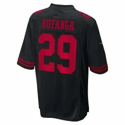 Men's San Francisco 49ers Talanoa Hufanga Nike Black Fashion Game Jersey -Nike Sales mens nike talanoa hufanga black san francisco 49ers fashion game jersey pi5282000 altimages ff 5282663 194e6673c5648cf844e2alt3 full