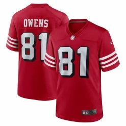 Men's San Francisco 49ers Terrell Owens Nike Scarlet Retired Alternate Game Jersey -Nike Sales mens nike terrell owens scarlet san francisco 49ers retired alternate game jersey pi4768000 altimages ff 4768477 6a9b9feab21255f8b452alt1 full