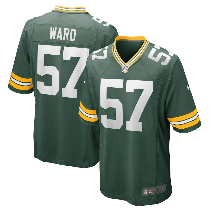 Men's Green Bay Packers Tim Ward Nike Green Home Game Player Jersey 2 Men's Green Bay Packers Tim Ward Nike Green Home Game Player Jersey - Image 2