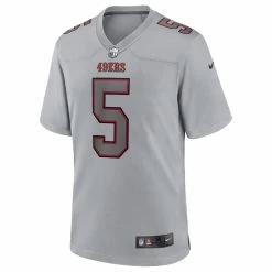 Men's San Francisco 49ers Trey Lance Nike Gray Atmosphere Fashion Game Jersey -Nike Sales mens nike trey lance gray san francisco 49ers atmosphere fashion game jersey pi4570000 altimages ff 4570072 bae674006e22d726cef1alt2 full