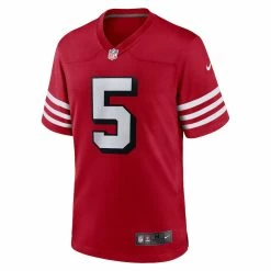 Men's San Francisco 49ers Trey Lance Nike Scarlet Alternate Game Player Jersey -Nike Sales mens nike trey lance scarlet san francisco 49ers alternate game player jersey pi4768000 altimages ff 4768466 40320de2e9a6fc54d97ealt2 full
