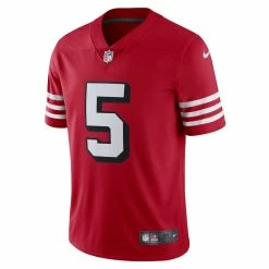 Men's San Francisco 49ers Trey Lance Nike Scarlet Alternate Vapor Limited Jersey -Nike Sales mens nike trey lance scarlet san francisco 49ers alternate vapor limited jersey pi4340000 altimages ff 4340936 1461d47d154c1ebc887falt2 full