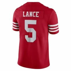 Men's San Francisco 49ers Trey Lance Nike Scarlet Vapor Limited Jersey -Nike Sales mens nike trey lance scarlet san francisco 49ers vapor limited jersey pi4482000 altimages ff 4482356 30eddac71d706731640calt3 full
