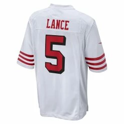 Men's San Francisco 49ers Trey Lance Nike White Alternate Game Jersey -Nike Sales mens nike trey lance white san francisco 49ers alternate game jersey pi4482000 altimages ff 4482819 d5f63499e3833f425d5calt3 full