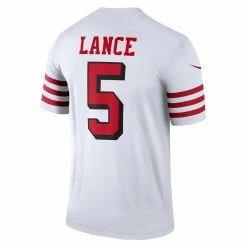 Men's San Francisco 49ers Trey Lance Nike White Alternate Legend Jersey -Nike Sales mens nike trey lance white san francisco 49ers alternate legend jersey pi4340000 altimages ff 4340947 a3ac4e26ba04407b2910alt3 full