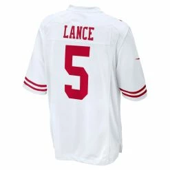 Men's San Francisco 49ers Trey Lance Nike White Game Jersey -Nike Sales mens nike trey lance white san francisco 49ers game jersey pi4301000 altimages ff 4301191 0f106d47f2aa9fd4dacfalt3 full