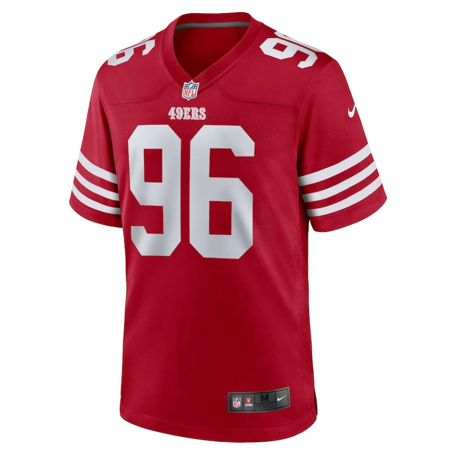 Men's San Francisco 49ers T.Y. McGill Nike Scarlet Home Game Player Jersey 3 Men's San Francisco 49ers T.Y. McGill Nike Scarlet Home Game Player Jersey - Image 3