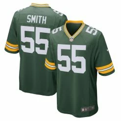 Men's Green Bay Packers Za'Darius Smith Nike Green Game Team Jersey