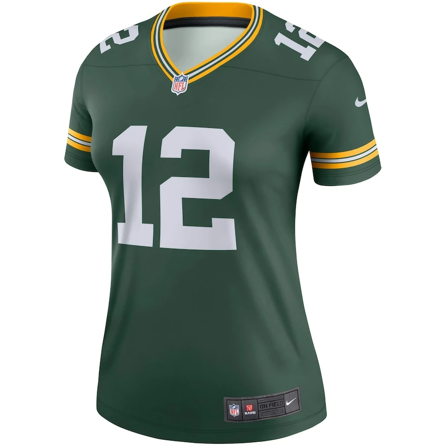 Women's Green Bay Packers Aaron Rodgers Nike Green Legend Jersey 3 Women's Green Bay Packers Aaron Rodgers Nike Green Legend Jersey - Image 3