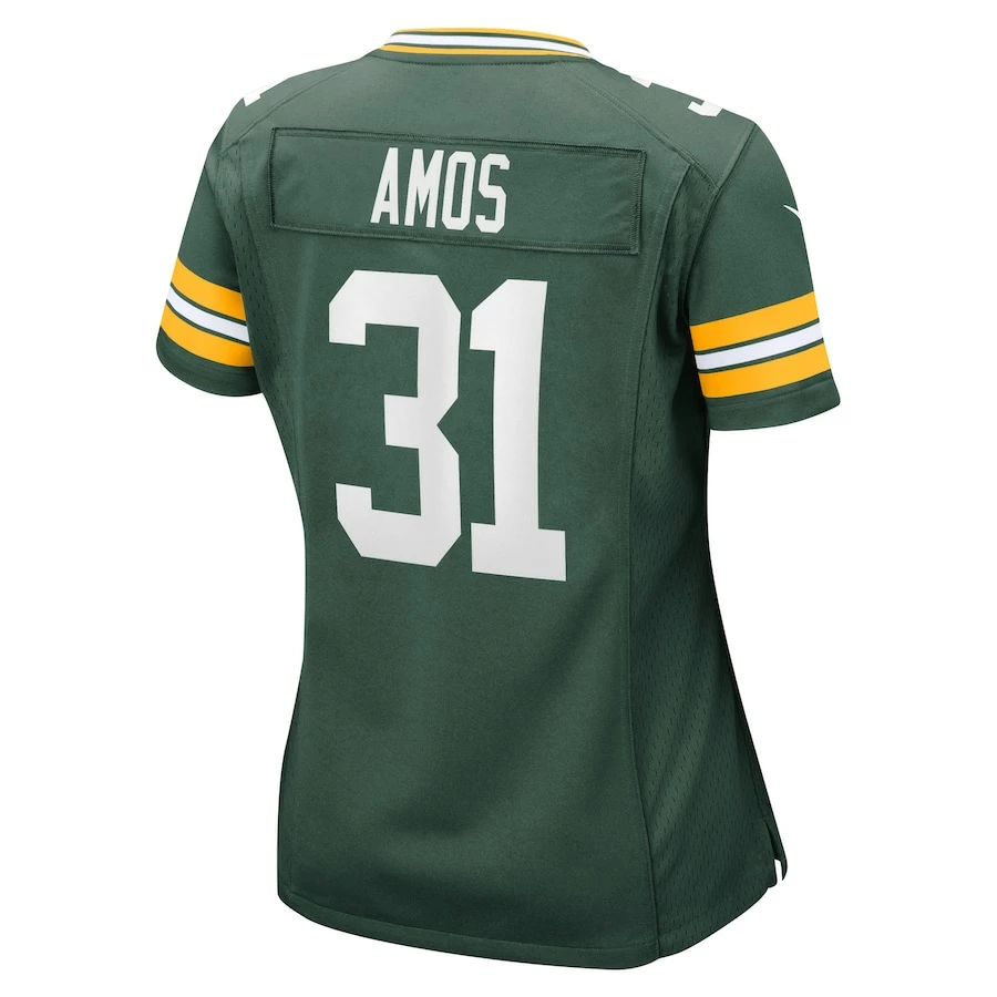 Women's Green Bay Packers Adrian Amos Nike Green Game Jersey 4 Women's Green Bay Packers Adrian Amos Nike Green Game Jersey - Image 4