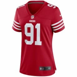 Women's San Francisco 49ers Arik Armstead Nike Scarlet Player Game Jersey -Nike Sales womens nike arik armstead scarlet san francisco 49ers player game jersey pi4825000 altimages ff 4825949 ad281825b9324e98e187alt2 full