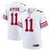 Women's San Francisco 49ers Brandon Aiyuk Nike White Game Jersey